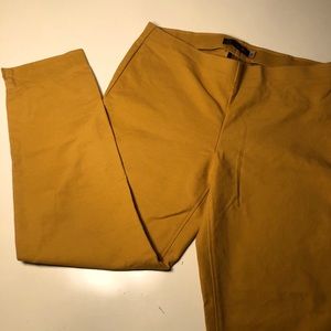 Crosby Mustard Yellow Cropped/Capri Pant